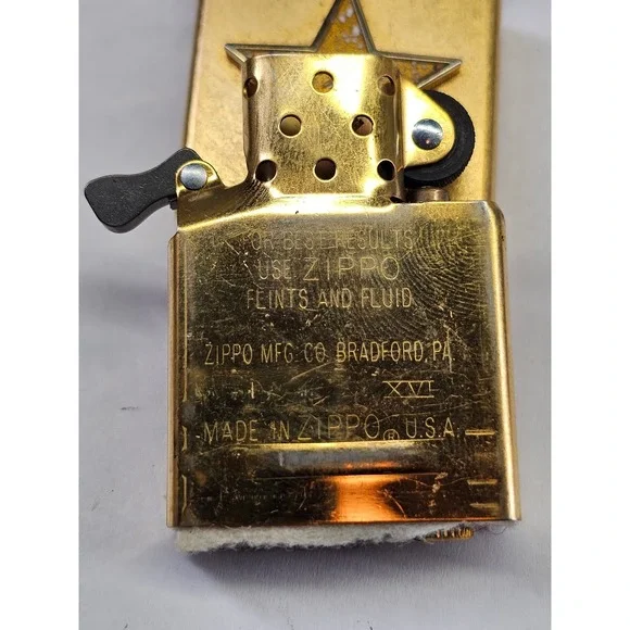 Zippo Cigar Lighter Hollywood 100th Anniversary 2001 Gold United States
